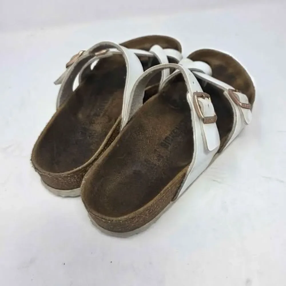 Birkenstock Mayari White Birko-Flor Sandals Women’s Size 38